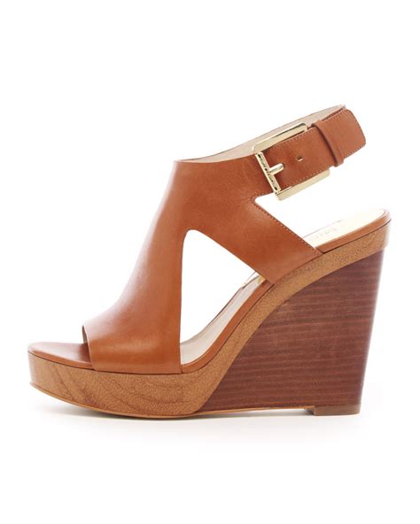 michael kors josephine leather wedge|michael+kors+josephine+wedge .